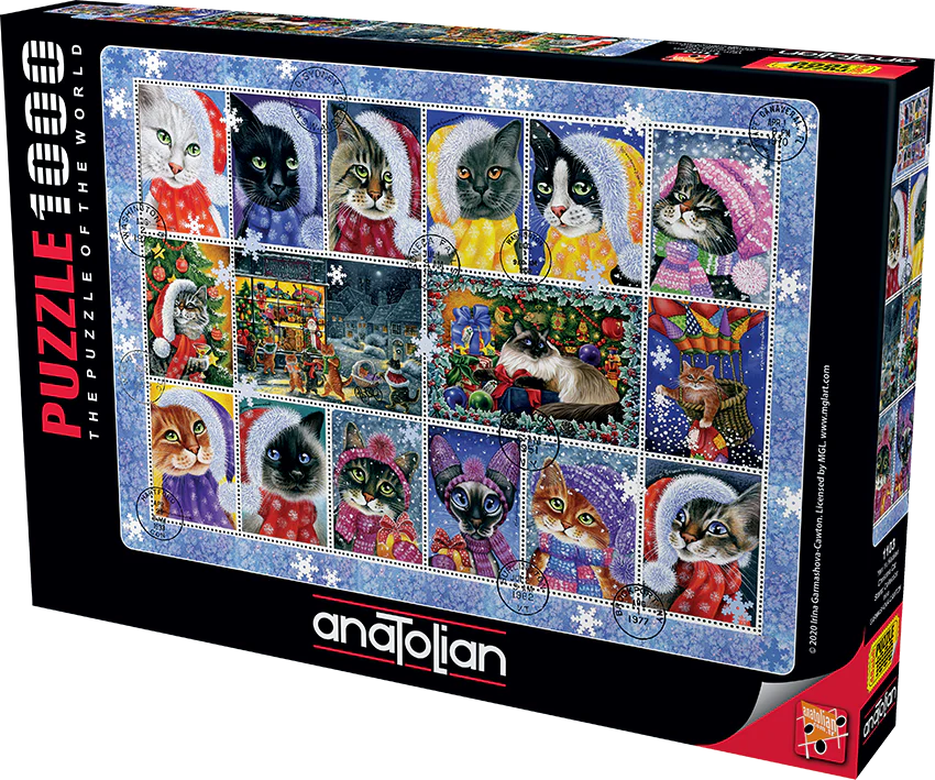 Anatolian - Collection de timbres sur les chats de Noël