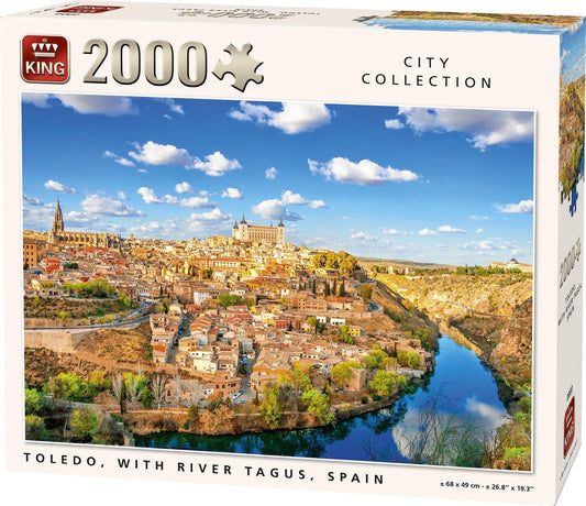 King 2000 Puzzle Toledo with Tagus River, Spain