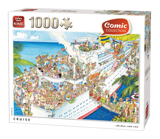 King 1000 Puzzle Comic Cruise