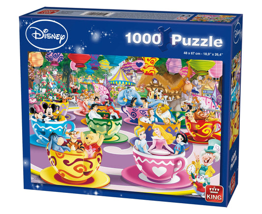 King 1000 Puzzle Disney Mad Tea Cups