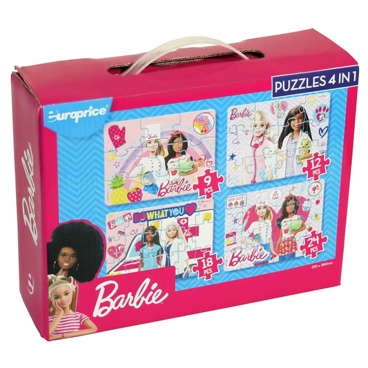 Europrice 4 in 1 Puzzle Barbie