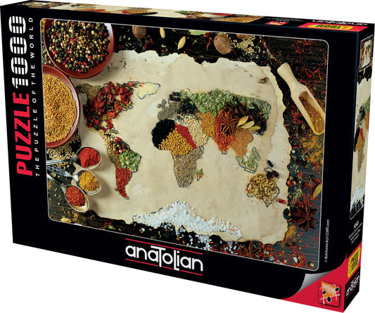 Anatolian - Carte du monde herbal